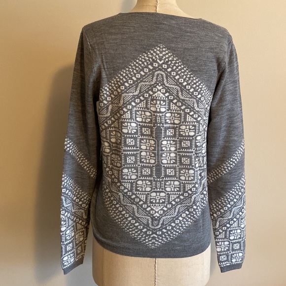 J Crew Merino scarf sweater size Large - Picture 4 of 6